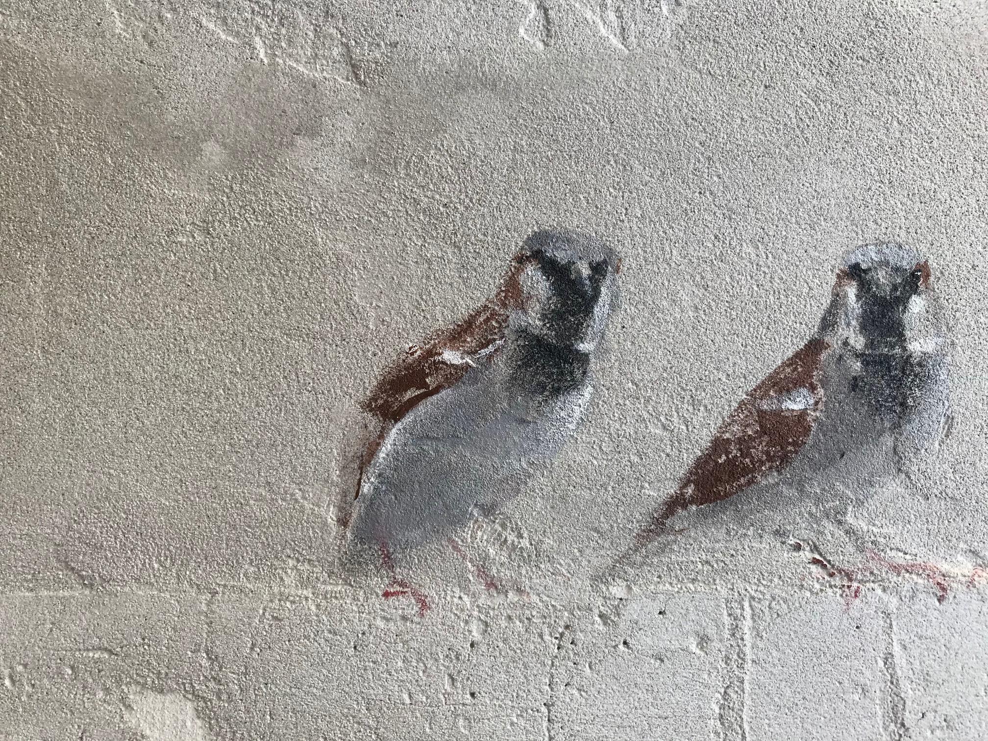 paintings of sparrows