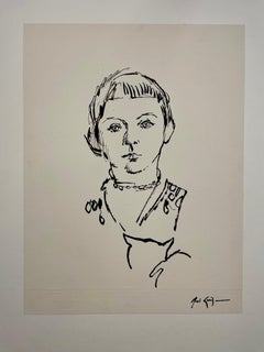 “La Garçonne” / A young person with cat