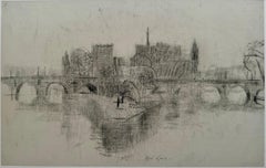 "Brume au Vert-Galant, Paris" (Nebel auf Grün-Galant, Paris)-René Genis (Französisch)