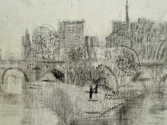 "Brume au Vert-Galant, Paris" (Mist on Green-Galant, Paris)-René Genis (French)