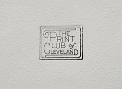 “City Roofs” drypoint engraving by Peter Takal