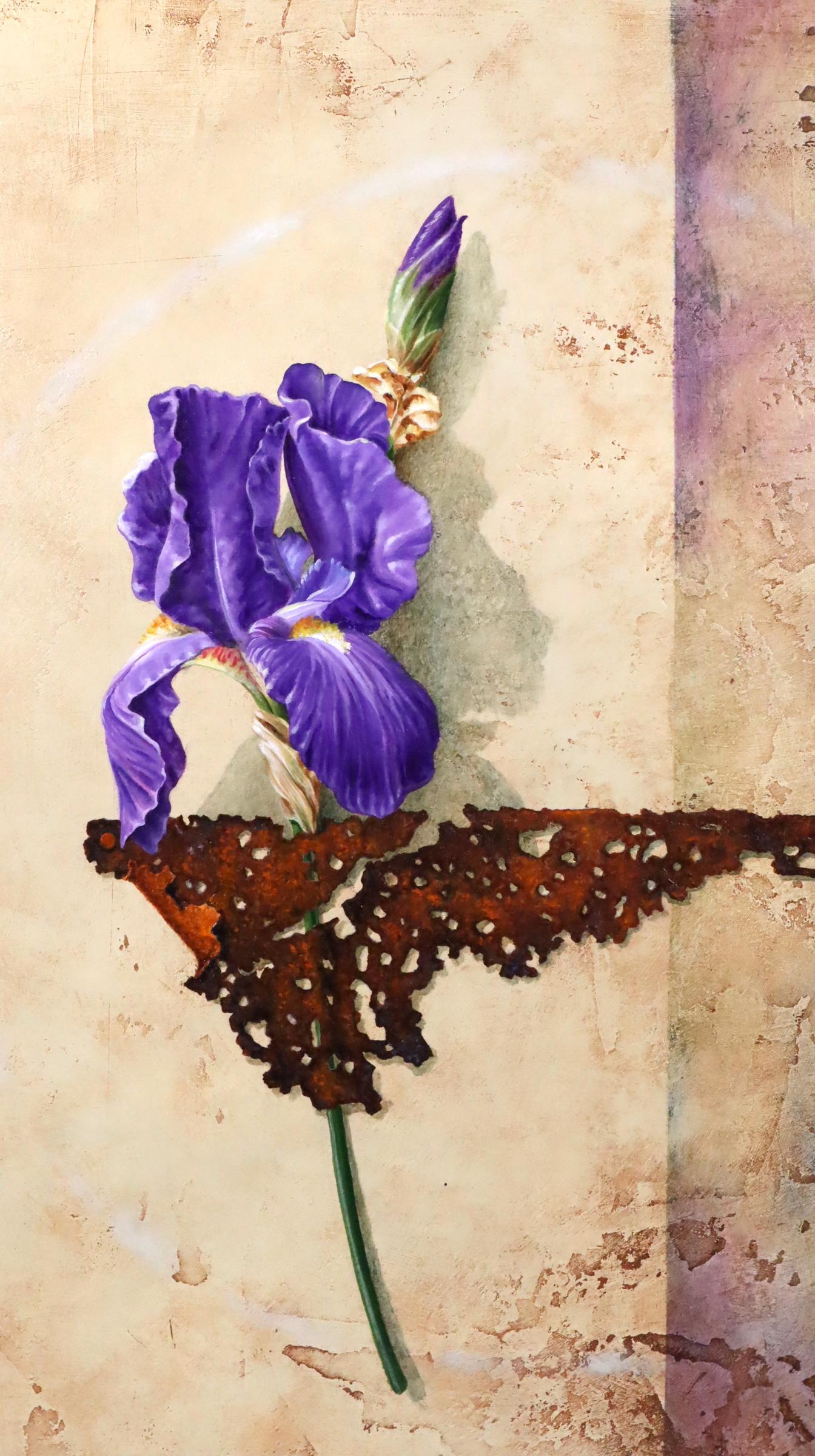 Last chance clearance sale.  Winged Iris realist painting by Brad Stroman For Sale 3
