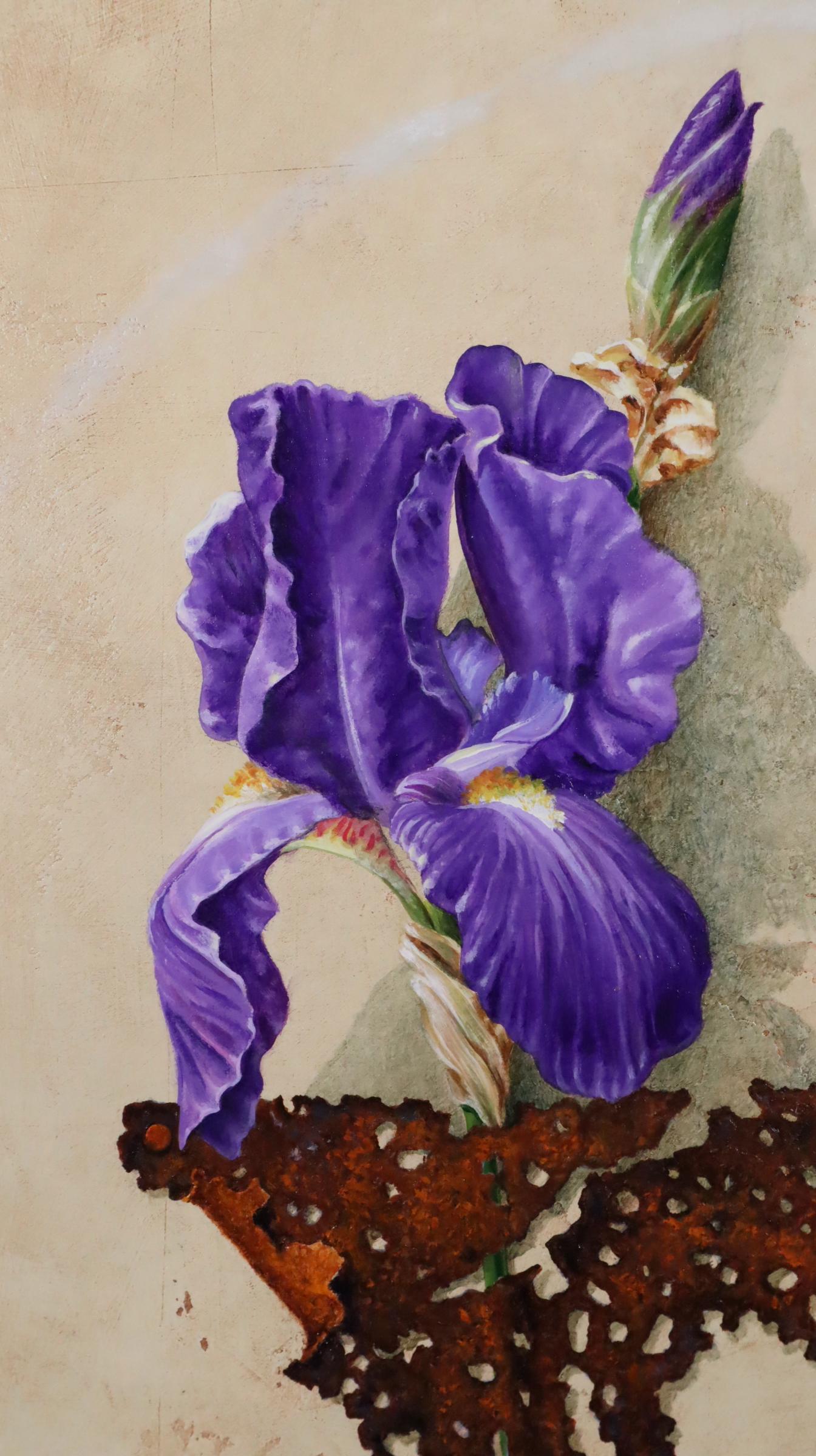 Last chance clearance sale.  Winged Iris realist painting by Brad Stroman For Sale 5