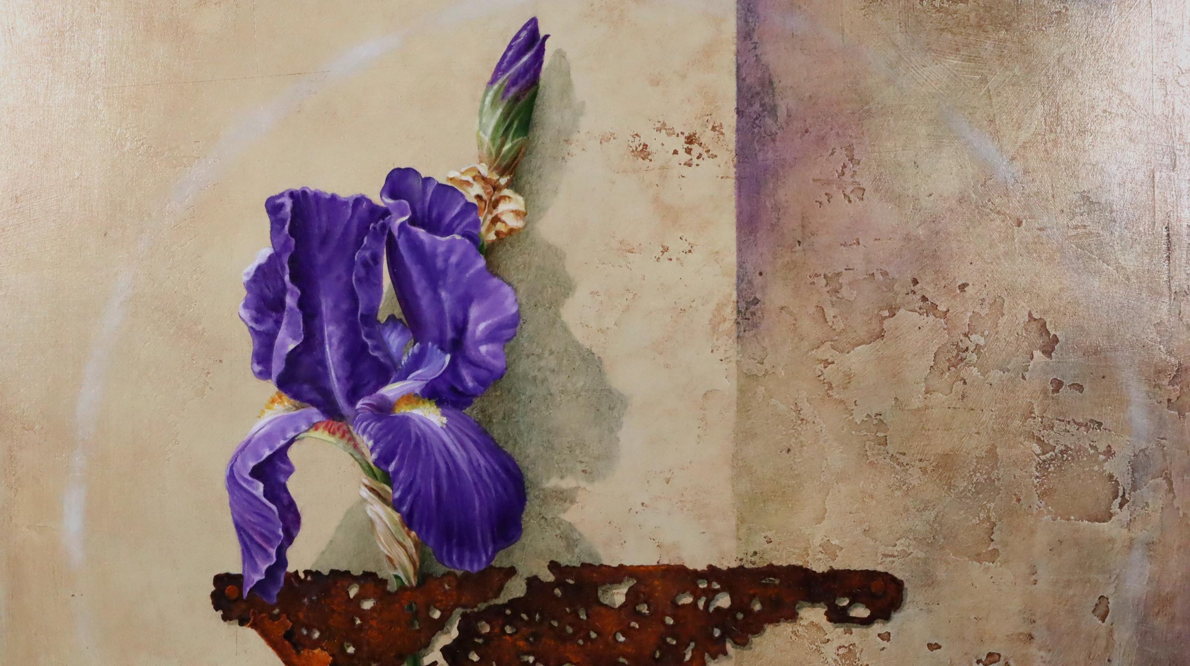 Last chance clearance sale.  Winged Iris realist painting by Brad Stroman For Sale 6