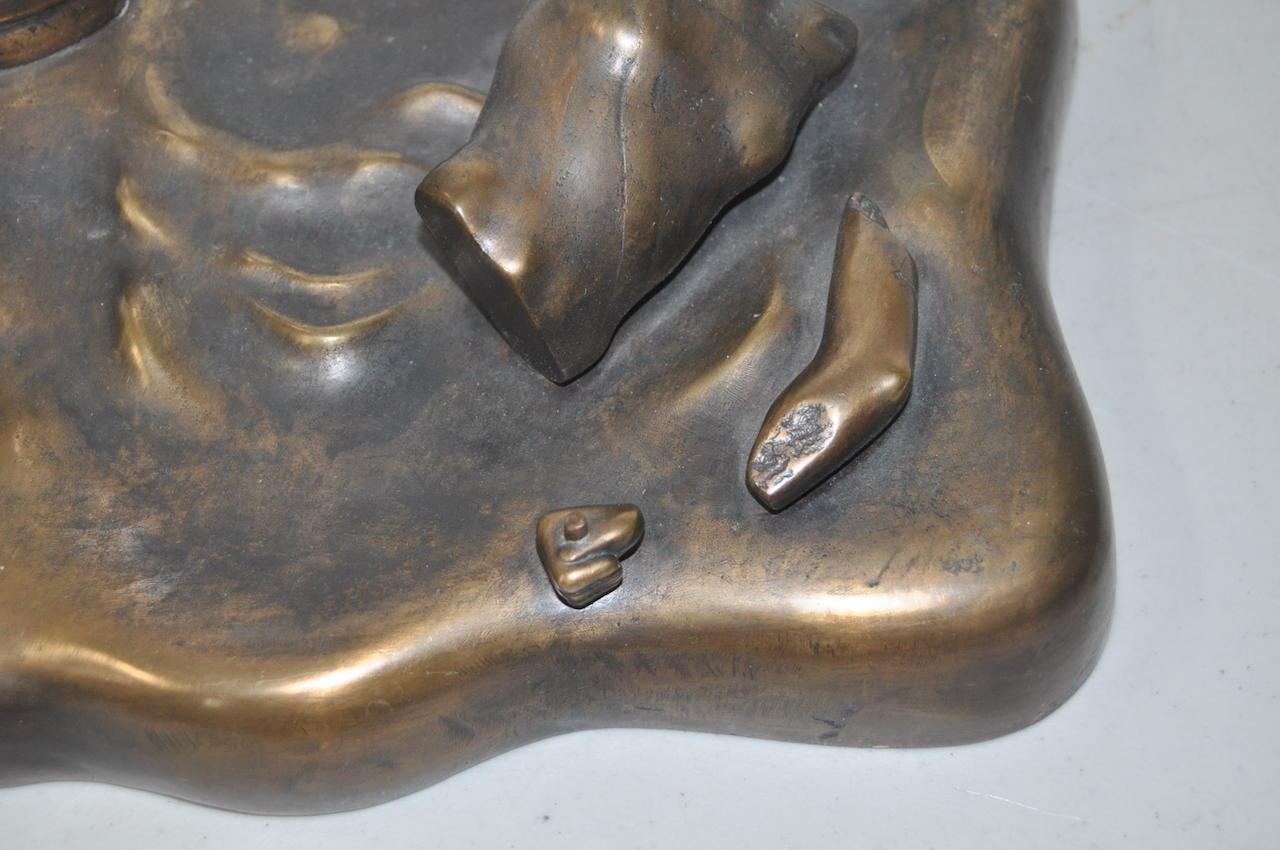 Malcolm Woodward Surreal Ancient Ruins Bronze Sculpture 3