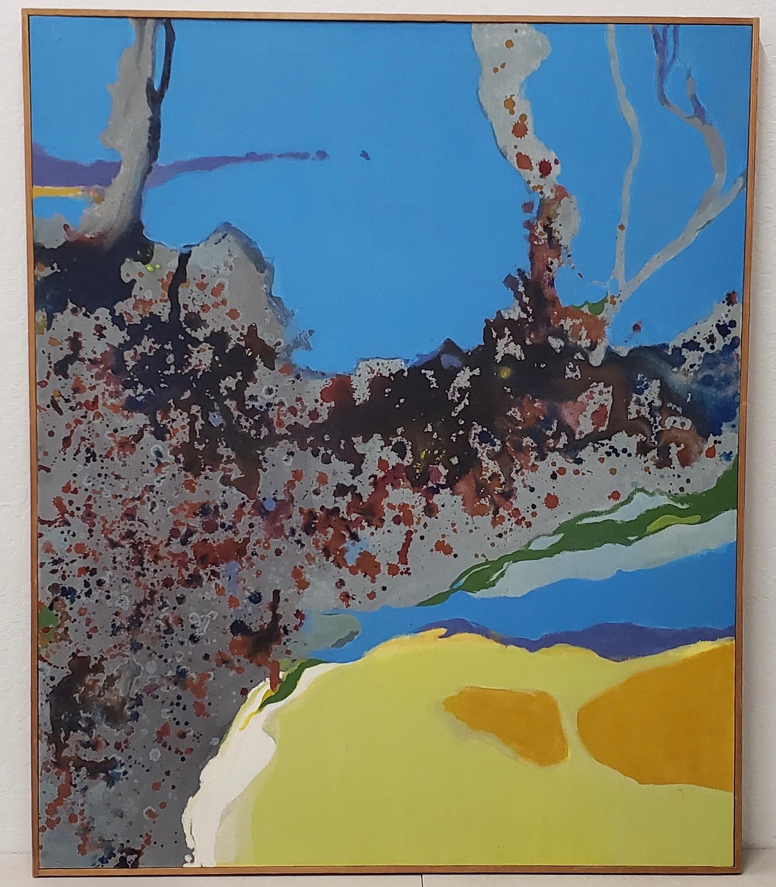 Dorothy Finley - Diptyque abstrait du milieu du 20e siècle - Peintures en diptyque, c.1970 en vente 2