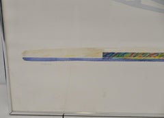 Peter Kitchell (b.1950) Large Scale Abstract Watercolor c.1979