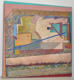 Large Scale Mid Century Abstract Painting by Ray Abeyta