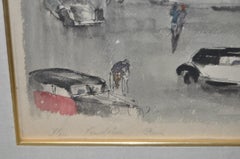 Guy Neyrac "Palace Vendome, Paris" Original Watercolor c.1930s