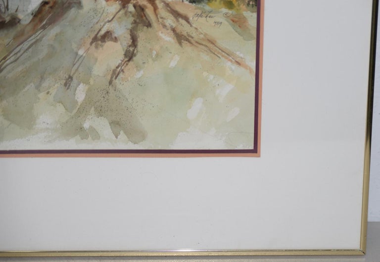 Jake Lee Jake Lee (19151991) Original Watercolor "Bandstand on the