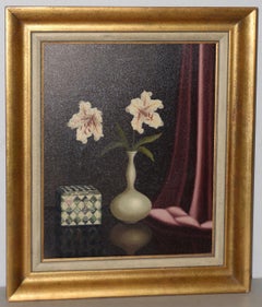 Vintage Tilly Moes (1899-1979) Still Life w/ Lilies c.1950