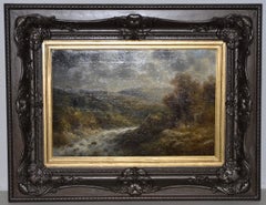 Thomas Griffin River Landscape Oil on Canvas 19th Century