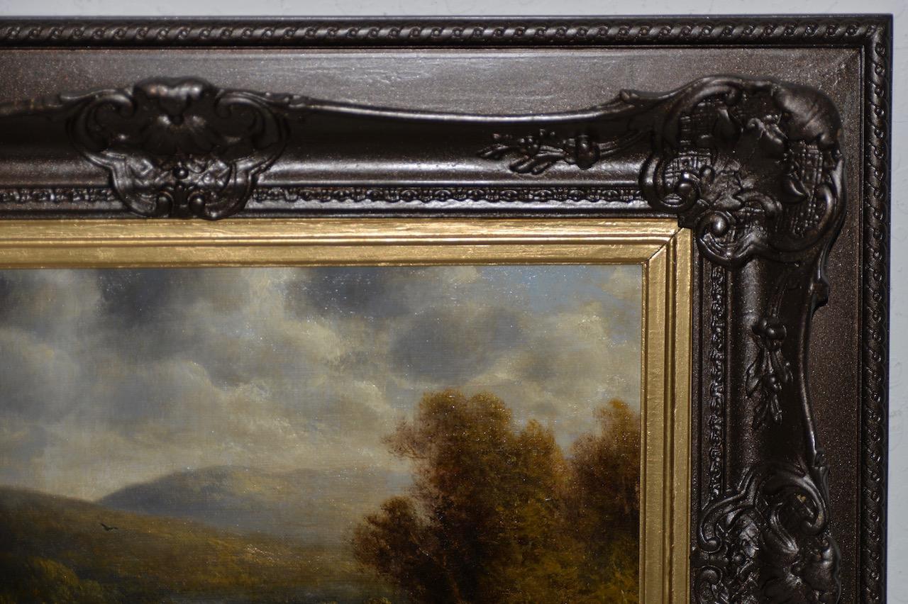 Thomas Griffin River Landscape Oil on Canvas 19th Century 2