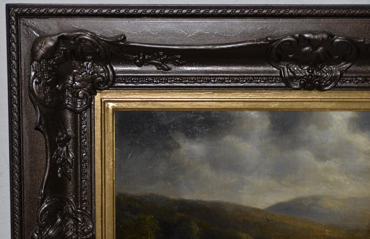 Thomas Griffin River Landscape Oil on Canvas 19th Century 3