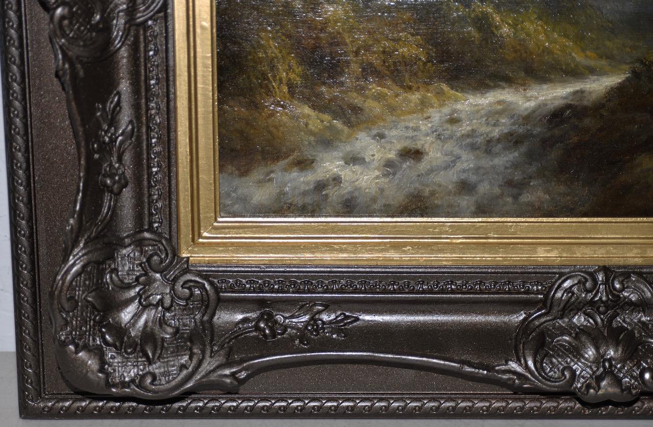 Thomas Griffin River Landscape Oil on Canvas 19th Century 4