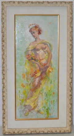 Alexander Canedo (1902-1978) "Spring" Original Oil Painting c.1940s