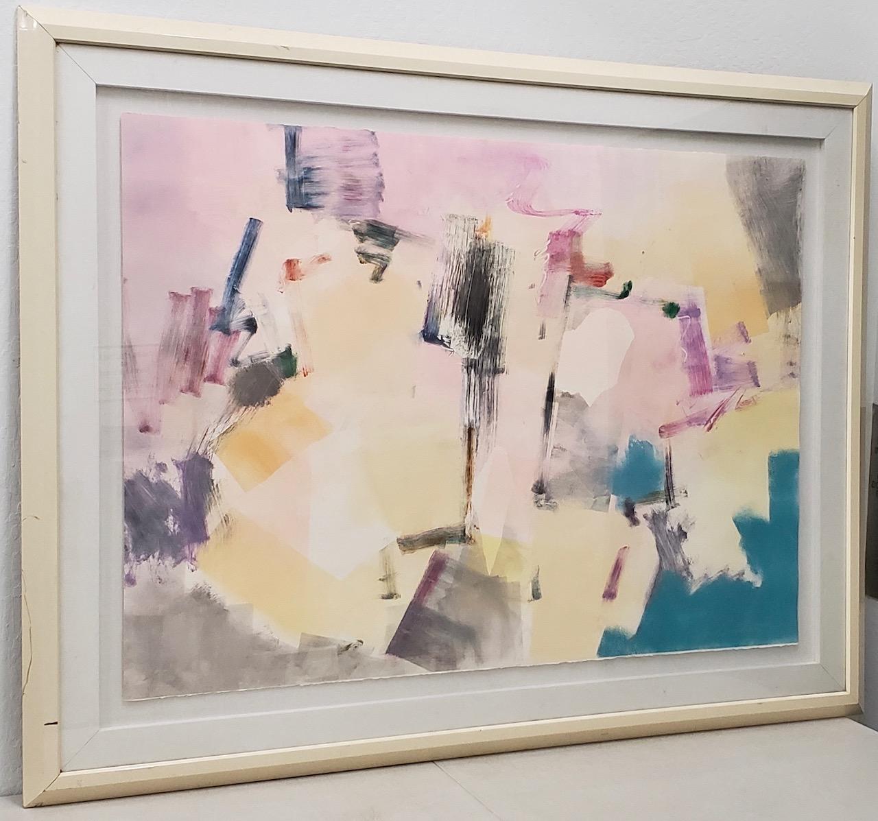 Jack Roberts (americano, 20° secolo) Pittura astratta acrilica di grandi dimensioni

Fantastico dipinto astratto monumentale dell'artista quotato Jack Roberts.

Bellissimi colori e texture racchiusi in una cornice vintage. La cornice presenta
