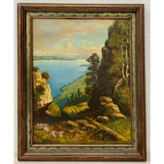 Robert Atkinson Fox "Lake Memphremagog" Oil Painting C.1920