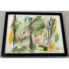 Jack Roth "Firenzie" Original Abstract Watercolor c.1981
