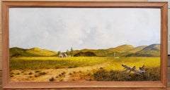 Jacobus Schot Country Farm Landscape Oil Painting c.1970