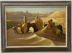 William Timmins "Sand Swept Shahr-E Gholghola, Afghanistan" Oil Painting C.1980