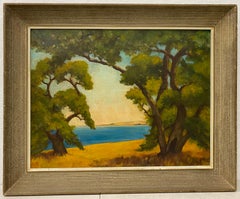 Anna G.E. Simmons Arts & Crafts Style Western Landscape C.1940