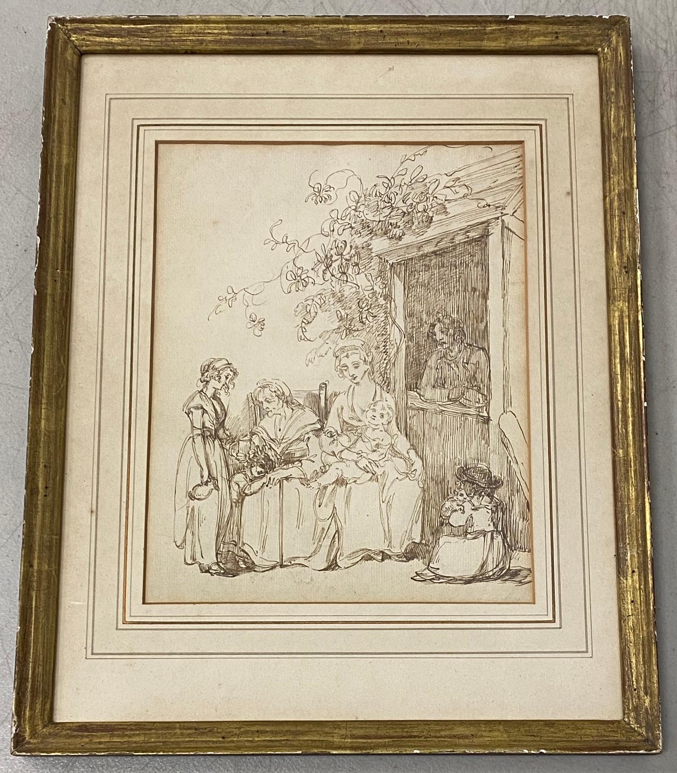 18th to 19th Century Pen and Ink Drawing - Art by Unknown