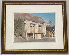Retro Art Ellis "Calico Mine, Joe's Saloon" Original Watercolor C.1980