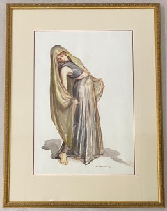 Warren Chase Merritt "Melodie Arabe" Original Watercolor c.1939
