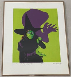 Tad Machin "Give Me Back My Slippers" Original Lithograph Signed / Numbered