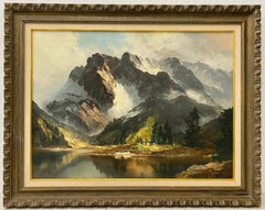 Hans Maurus Original "Munchen" Mountain Landscape C.1940