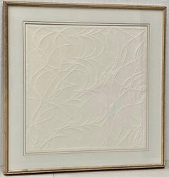 Ray Rapp "White on White #2" Signed Intaglio Print C.1981