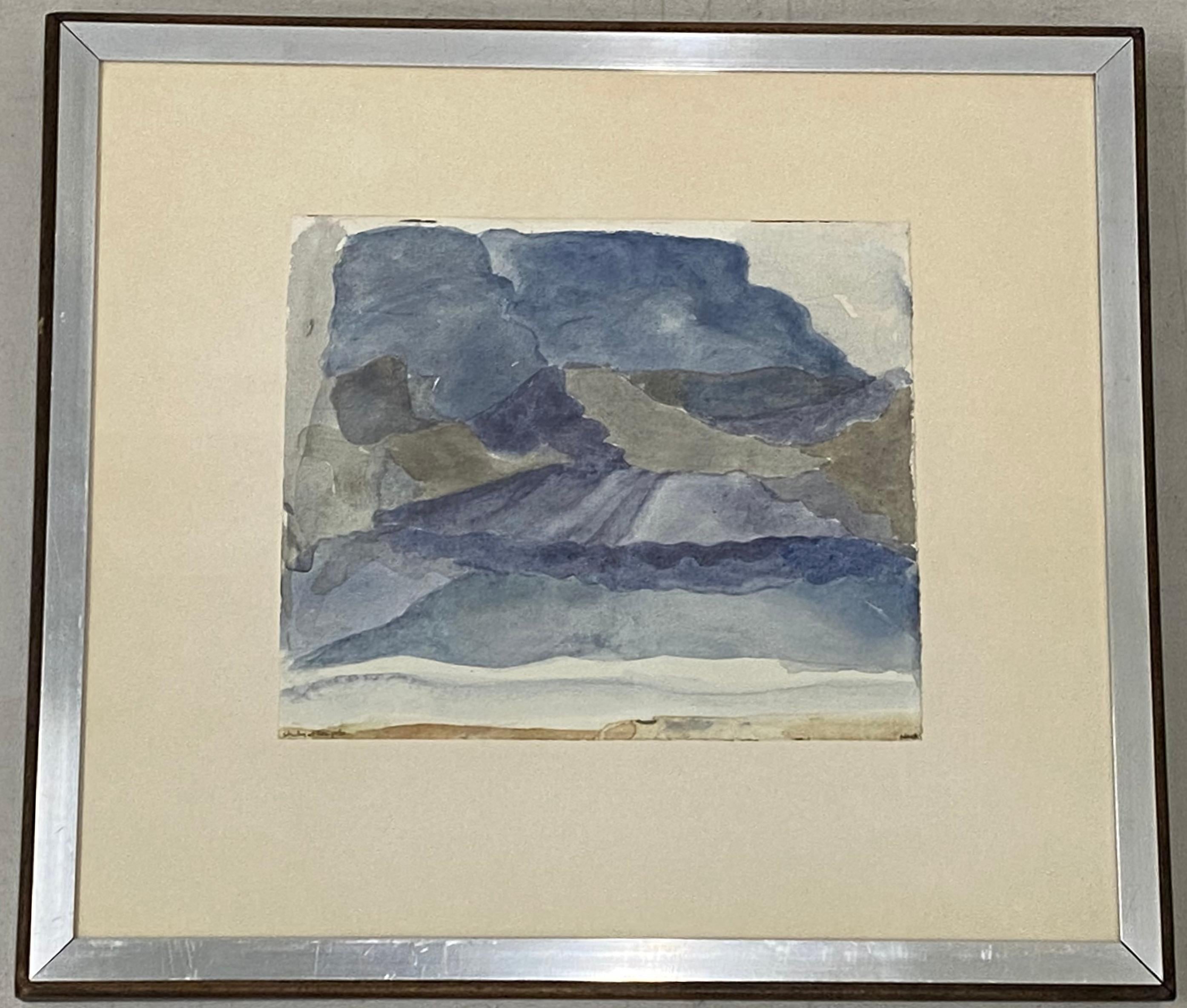 Norman Adams "Etude à Resipole" Aquarelle originale c.1968

Aquarelle originale sur papier

Dimensions 9,75" de large x 8,25" de haut

Le cadre chromé légèrement vieilli mesure 17,25 pouces de large et 15,25 pouces de haut

Titré en bas à gauche -