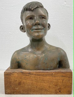 Vintage Rex Dietderich "Frank, Age 14" Original Bronze Sculpture c.1970