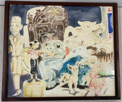 Richard Whalen: „Jeffery's Toy's“, Original Aquarellgemälde, ca. 1970