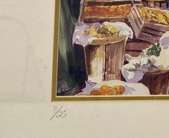 Billie Coyne "Farmers Market" Signed / Numbered Lithograph c.1993