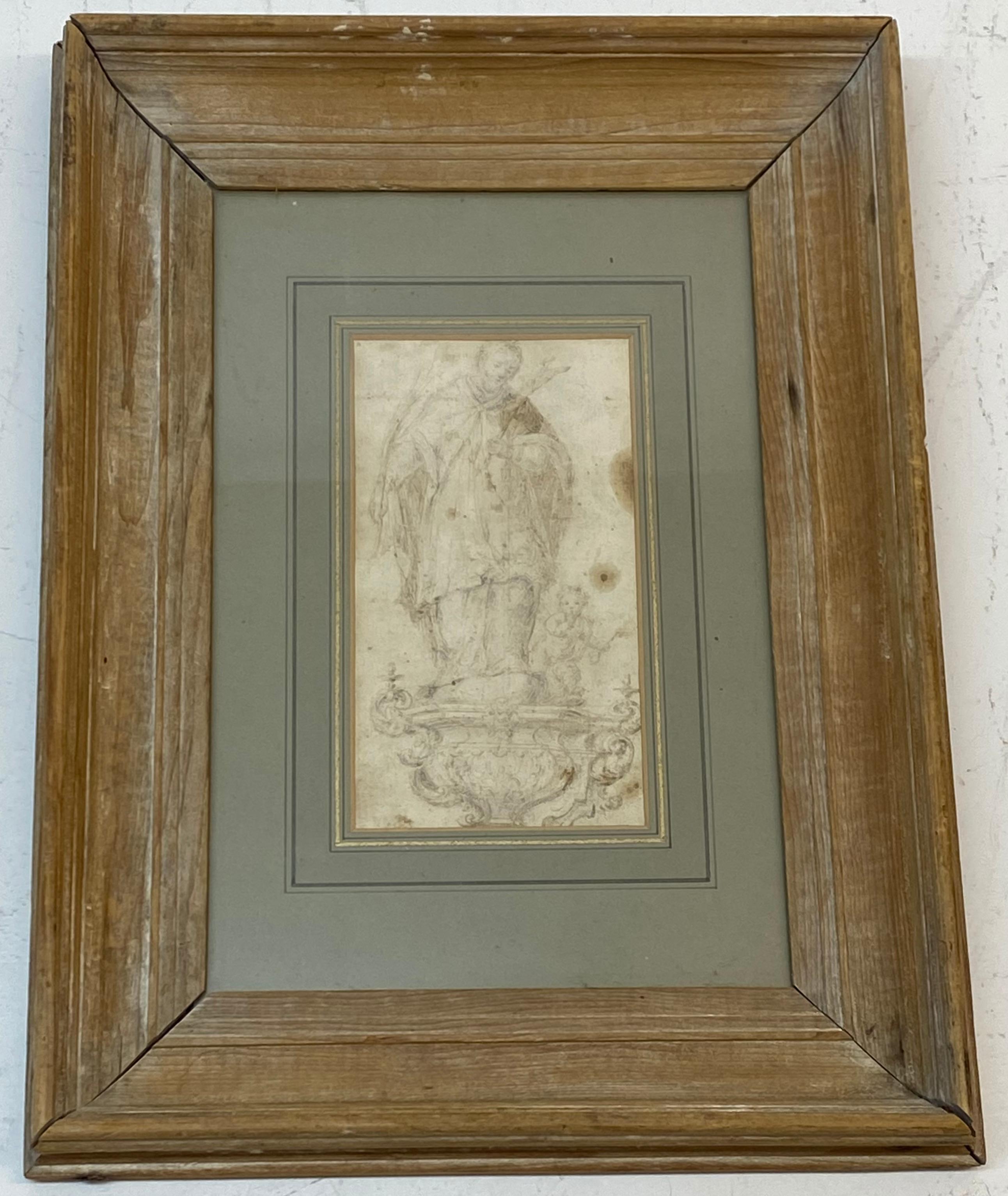 Unknown Figurative Art - 17th Century Old Master Drawing