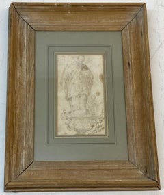 Dibujo antiguo del siglo XVII