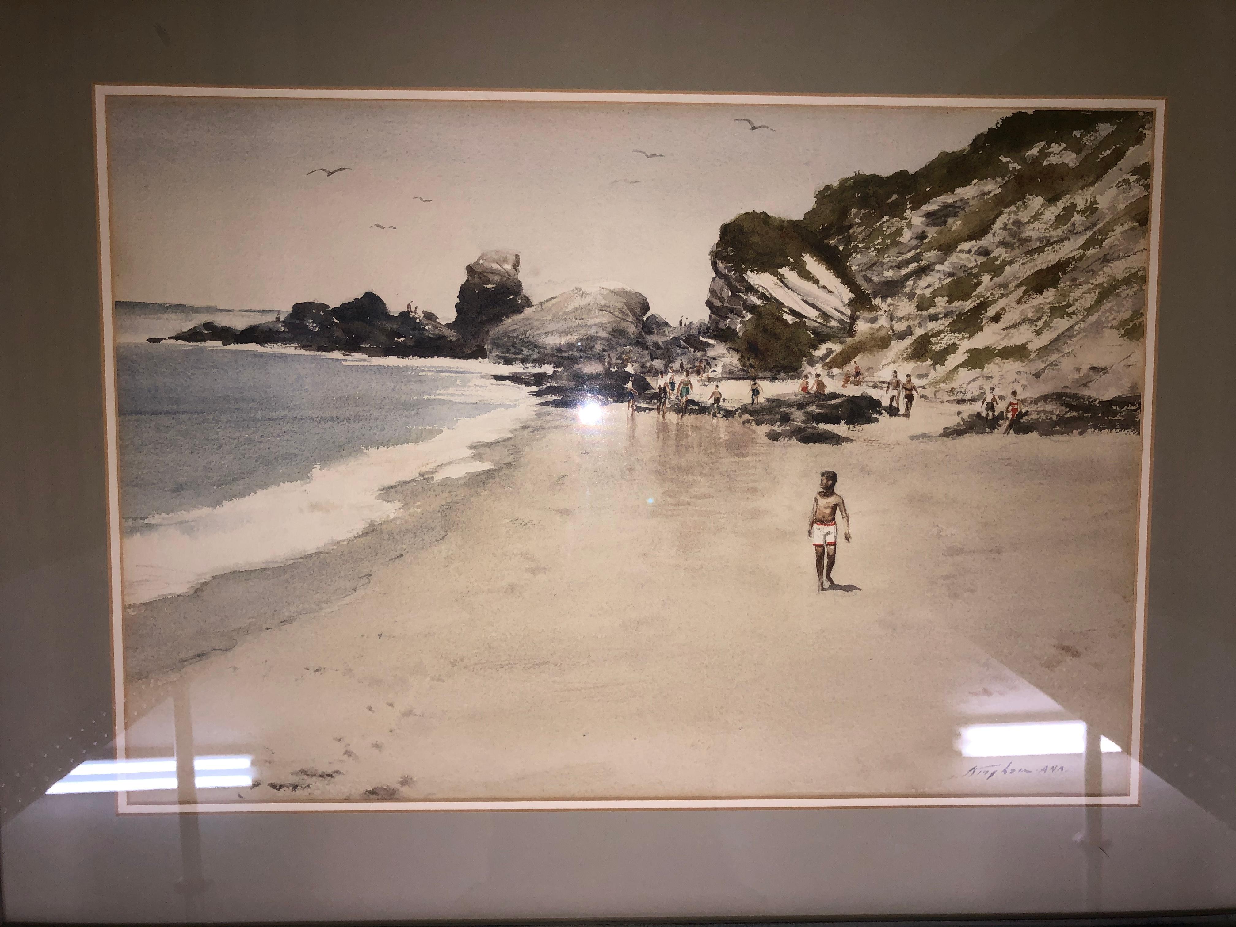 Unknown Landscape Art – Charles Kinghan Corona Del Mar Beach, Kalifornien 