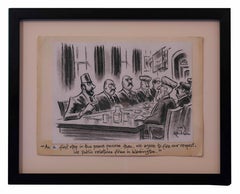 Ed Fisher (1926-2013) Original Cartoon Drawing From "The New Yorker"