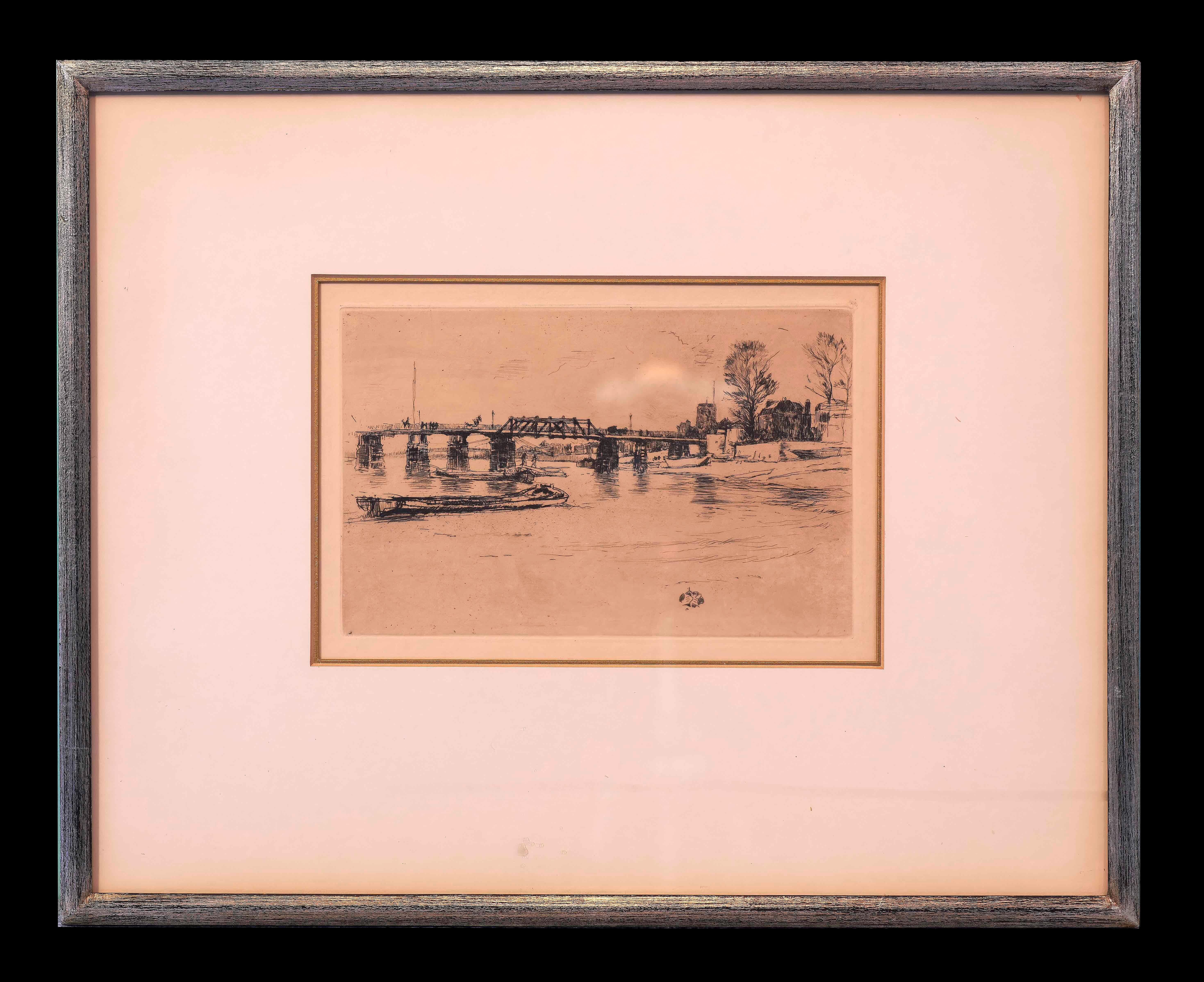 James Abbott McNeill Whistler (1834 - 1903, Britisch) „Fulham (Chelsea Church)“ im Angebot 1