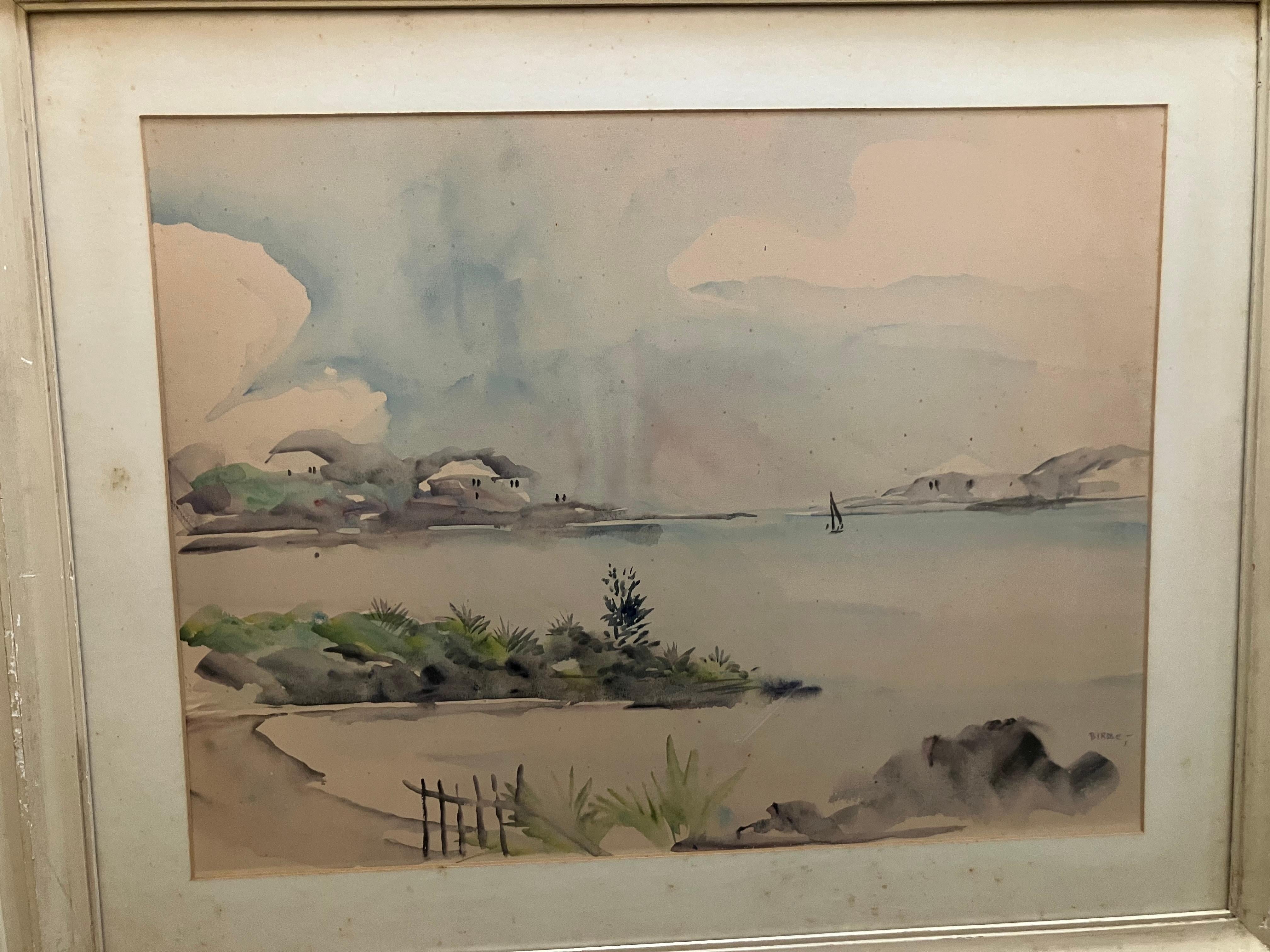 Alfred Birdsey Bermuda Aquarell im Angebot 1