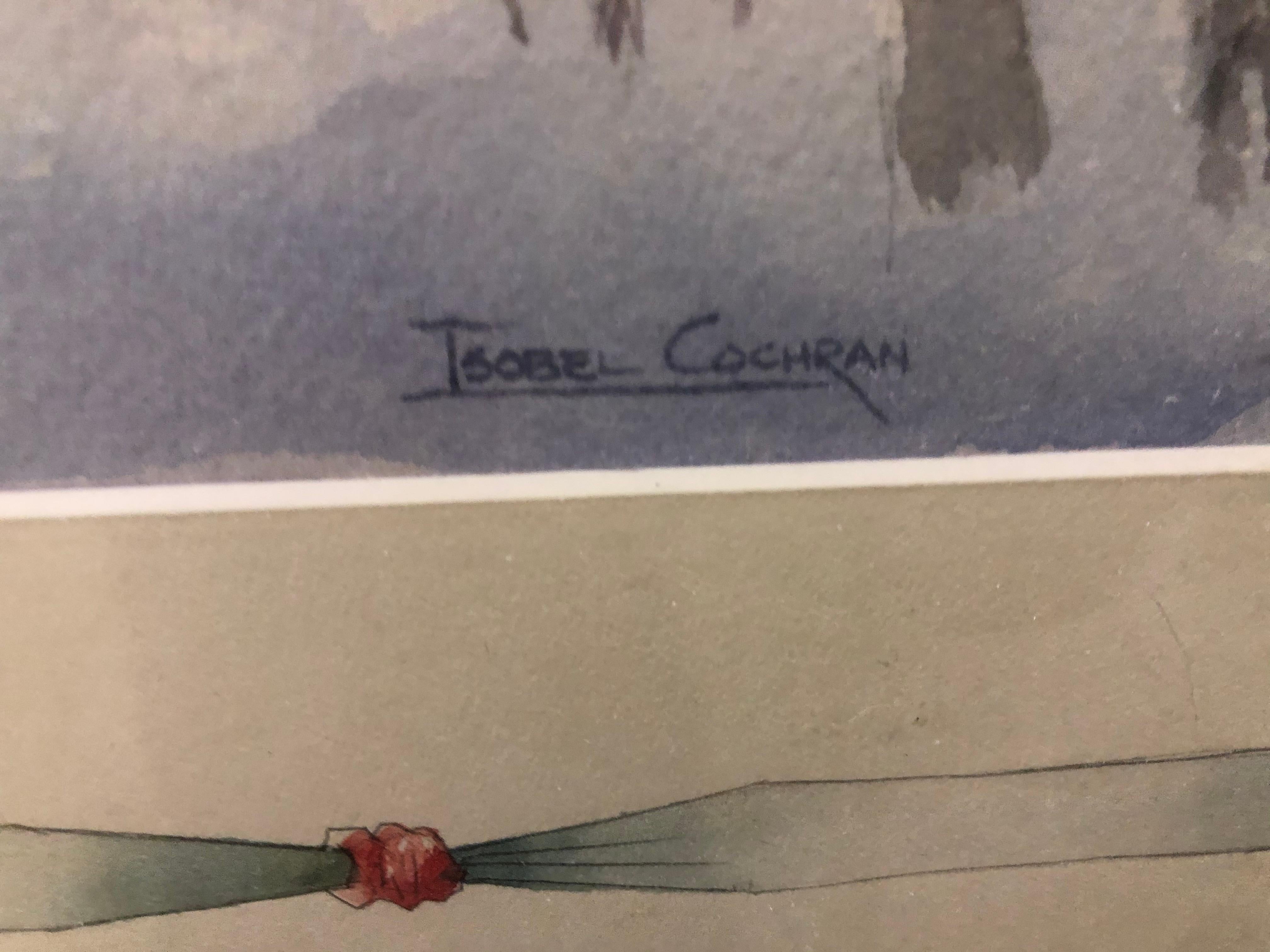 Gerade noch rechtzeitig vor Weihnachten. Ein charmantes Aquarell der sehr talentierten Künstlerin Isobel Cochran. Sie wurde in Dublin geboren und lebt seit vielen Jahren in Neuengland. Sie fängt das Urlaubsgefühl wirklich ein, indem sie uns durch