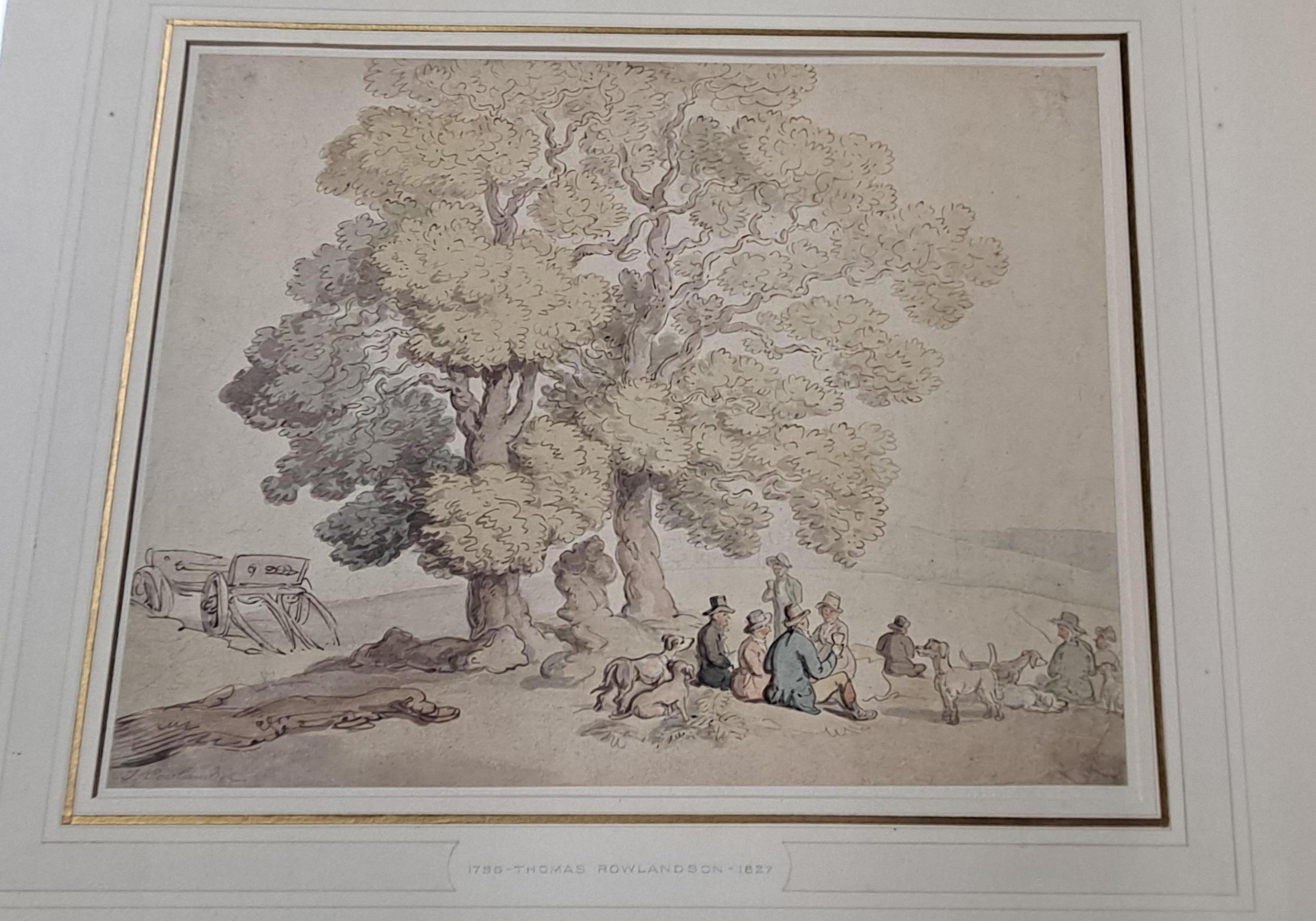 Thomas Rowlandson (1756-1829) „Perlen“ Aquarellillustration 1