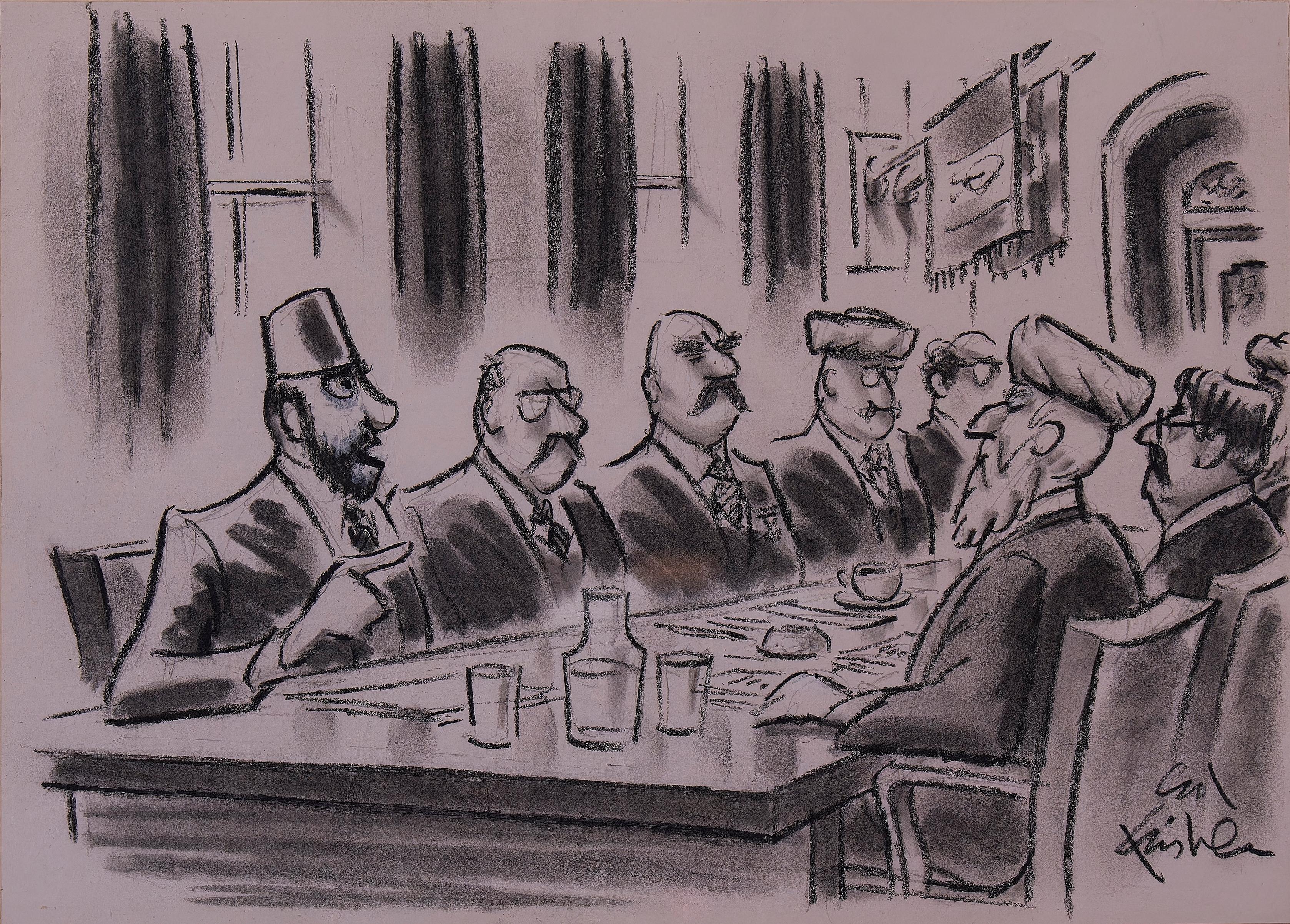Original Cartoon-Zeichnung aus „The New Yorker“ von Ed Fisher (1926-2013) im Angebot 1