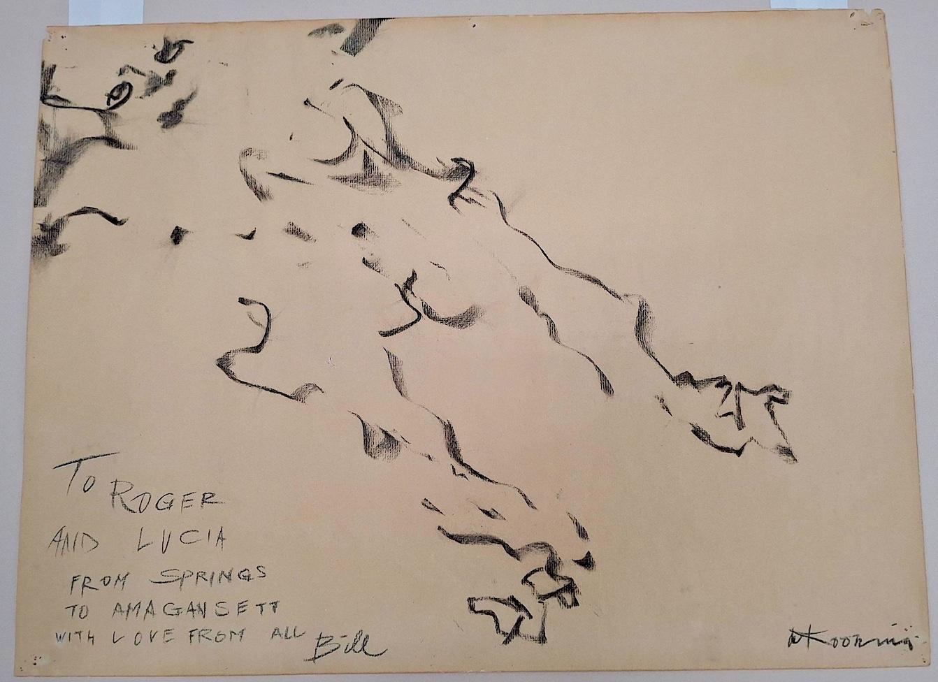 Willem de Kooning, (Reclining Female Nude) A Special Gift For His Dear Friends For Sale 1