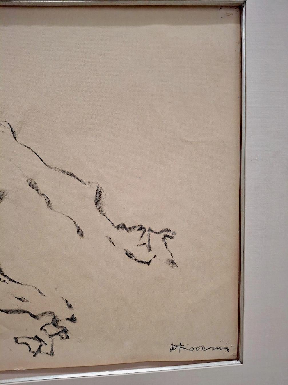 Willem de Kooning, (Reclining Female Nude) A Special Gift For His Dear Friends For Sale 4