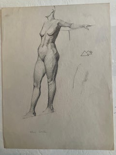 Allan Rohan Crite Pair of Female nude drawings