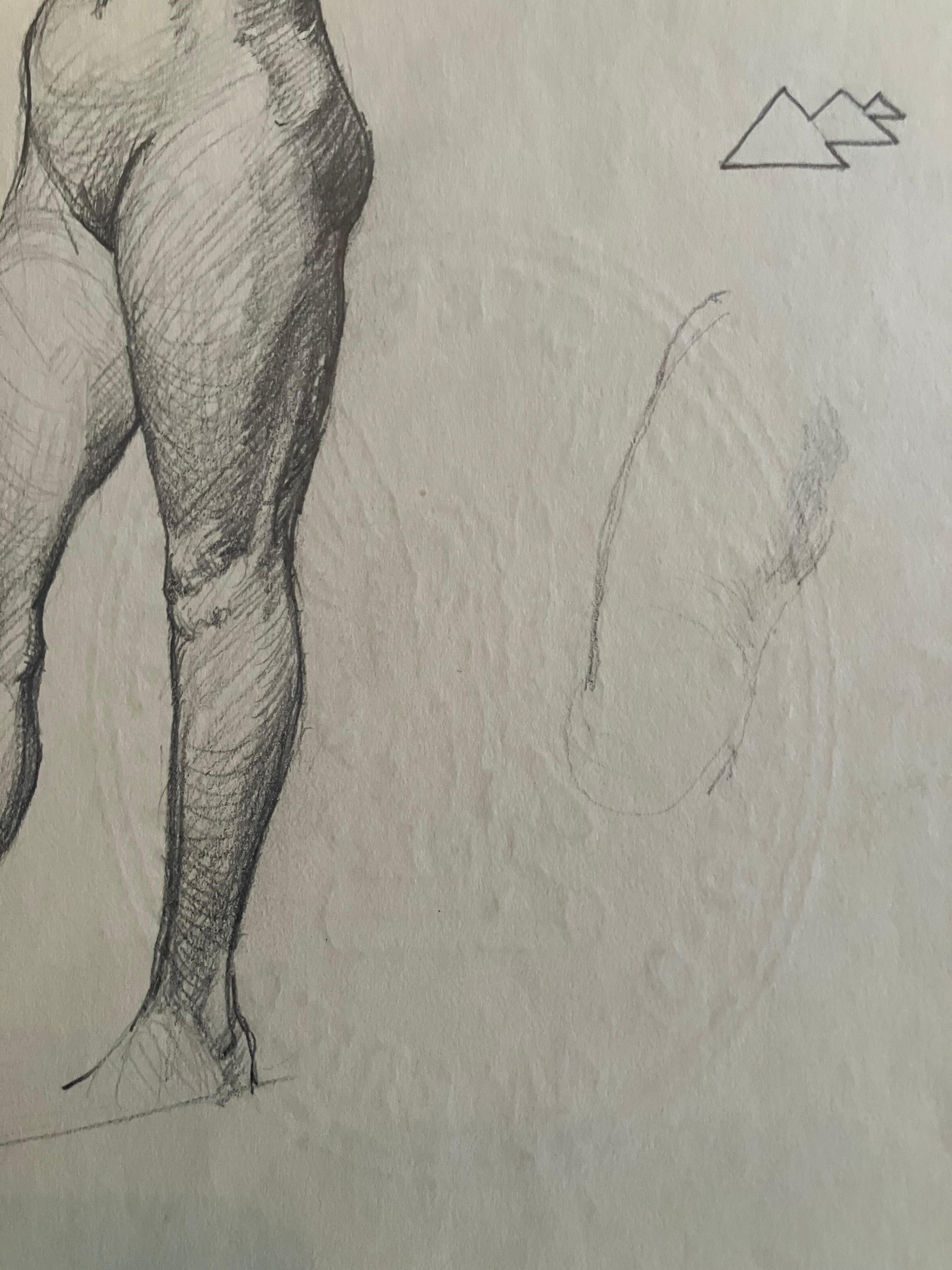 Allan Rohan Crite Pareja de dibujos de desnudos femeninos en venta 9