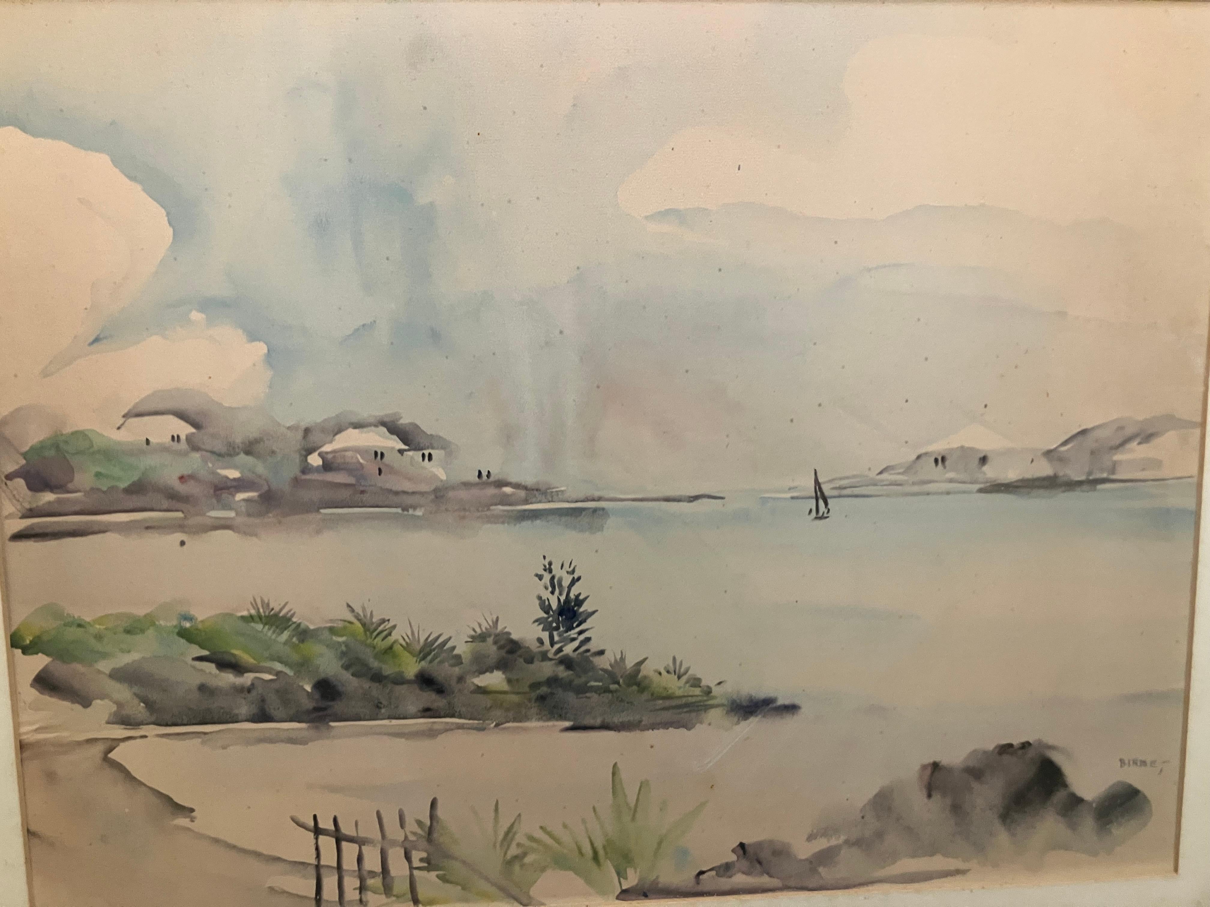 Alfred Birdsey Bermuda Aquarell im Angebot 3